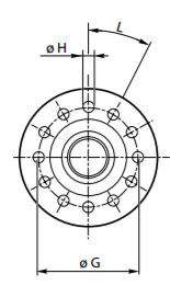 Flange til gear RE4804NFS357,18/ME18