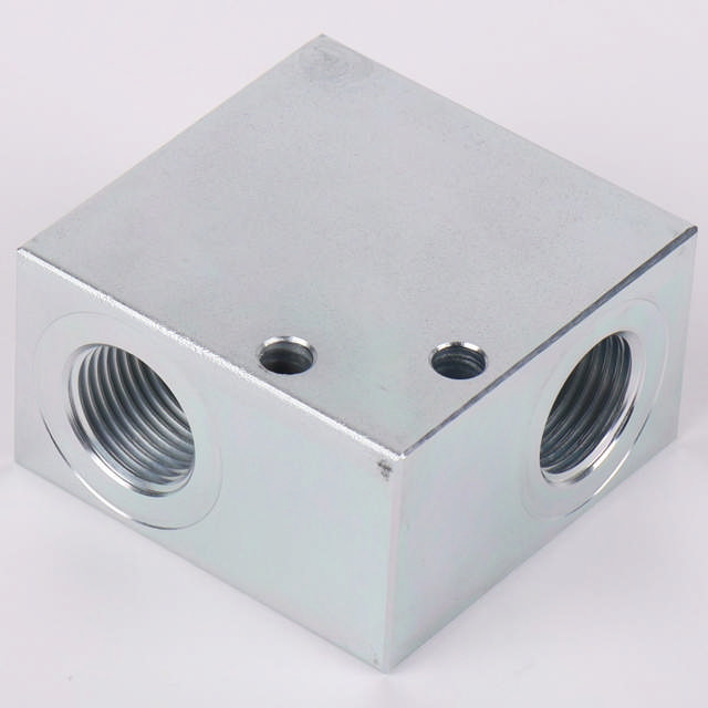 Ventilblok Stål 1/2