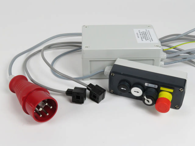Trykknapkasse med 6m kabel 5x1,5