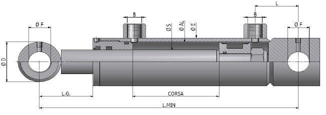 Cylinder med faste Øjer