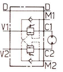 Overcenterventil Dobbelt