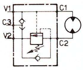 Overcenterventil, Enkelt MLR/OMRS