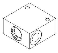 Ventilblok Alu 3/8