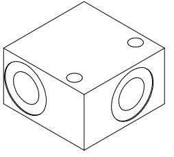 Ventilblok Alu 3/4