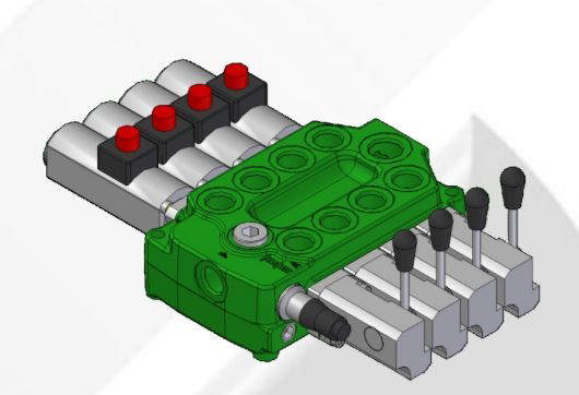 Styreventil monoblock 2 sekt.