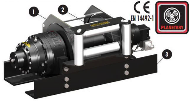 Hydraulisk trækspil m. luftkobling